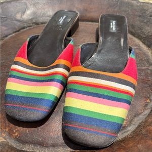 Kate Spade New York rainbow slip on slides made in Italy size 9